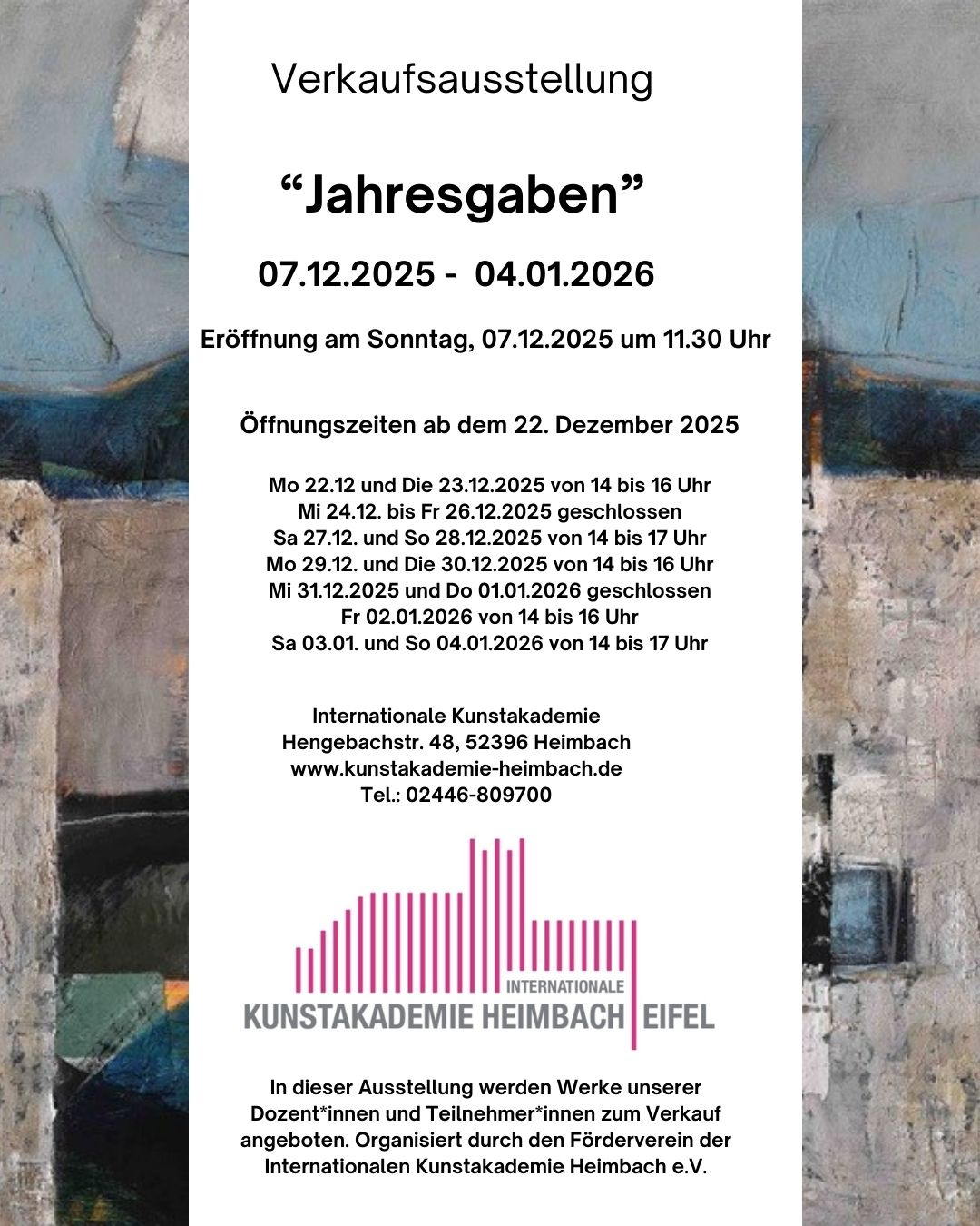 Verkaufsausstellung ab8 12 Jahresgaben 2